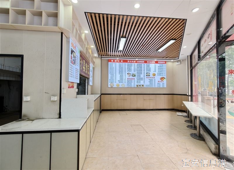 宝安松岗格布商业大厦 193㎡现成沙县小吃铺出租・一楼临街・门头显眼・即租即用